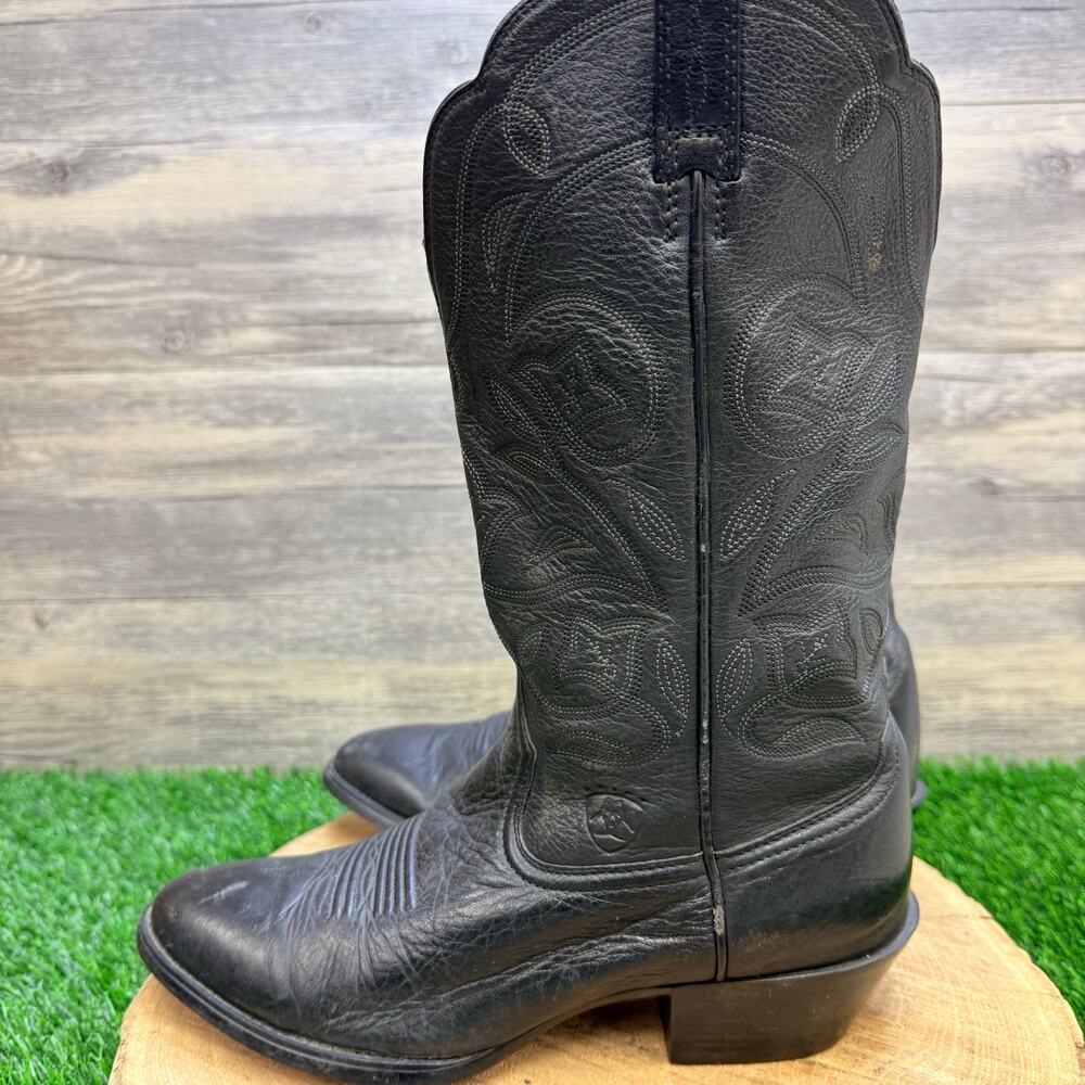 Ariat Women - Size 8.5B - Black Heritage Cowboy Boots 15770 - Picture 7 of 11